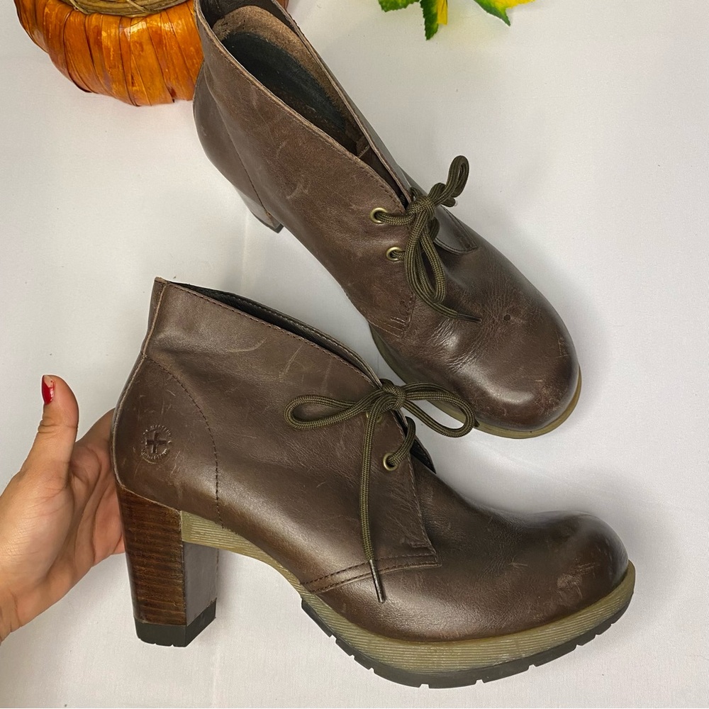 Dr. Martens Viviana Leather Heeled Boots Size 11